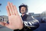 traffic control, helmet, mustache, hand, leather jacket, PRLV02P09_08
