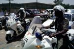 Motorcycle Police, helmets, Touba Senegal, PRLV04P03_16