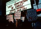 Last Temptation of Christ, North Point Theatre, marquee, Last Temptation of Christ movie, protest, PRSV02P15_18