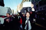 Shouting Man, Market Street, Anti-war protest, First Iraq War, January 16 1991, PRSV04P01_01