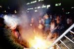 Fire, Flames, riot, Anti-war protest, First Iraq War, January 16 1991, PRSV04P04_04
