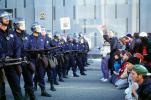 Police Line, Batons, Helmets, Anti-war protest, First Iraq War, January 17 1991, PRSV04P05_09