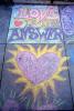 Love is the Answer, Heart, Chalk Painting, Sidewalk, 2nd Iraq War Protest Rally, Crowds, Protesting War