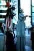 Uncle Sam with the Statue of Liberty on stilts