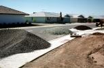 Piles of Gravel, Homes, Houses, Landscaping in the desert, Phoenix, Arizona