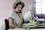 Business Woman, paperwork, documents, phone, bureaucracy, 1985, 1980s, PWWV02P09_11