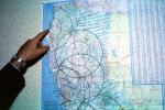 Paper, Map, hand, pointing, conference, circles, market territory, PWWV02P12_01