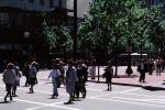 lunchtime, downtown, suits, walking, crowded, people, crosswalk, PWWV02P14_18
