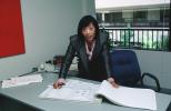 Architectural Renderings, Drawings, Paper, Business Woman
