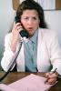 Business Woman, desk, phone, talking, conversing, connection, landline, writing pad, notes, PWWV05P02_02