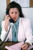 Business Woman, desk, phone, talking, conversing, connection, landline, writing pad, notes, PWWV05P02_04