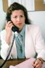 Business Woman, desk, phone, talking, conversing, connection, landline, writing pad, notes, PWWV05P02_05