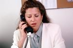 Business Woman, desk, phone, talking, conversing, connection, landline, PWWV05P02_07