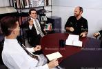 Business Woman, Conference Room, Planning, Strategy meeting, meet, converse, interacting, interaction, conversing, conversation, suits, connecting, table, furniture, Businessman, meeting, conference, man, male, 1990's, PWWV05P09_18