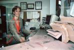 Receptionist, Business Woman, computer, paperwork
