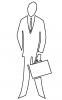 Stick Figure, silhouette, Man, Male, businessman