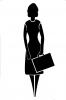 Stick Figure, silhouette, Woman, Female, businesswoman, PWWV07P13_15