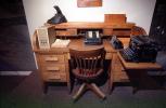 Turn of the Century Office, Desk, Typewriter, Calculator, 1910's, PWWV07P14_06