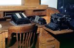 Turn of the Century Office, Desk, Typewriter, Calculator, 1910's, PWWV07P14_08