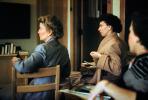 Women, meeting, classroom, fashion, 1948, 1940s
