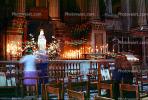 Virgin Mary Statue, Praying, Candles, Altar, Flowers, La Madeleine Church, RCTV01P08_12