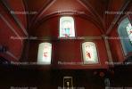 Stained Glass Windows, Church, Plan de la Tour, France, RCTV03P12_15