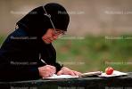 Nun Writing, Apple, Pen, The Trinity-Saint Sergius Monastery, Sergiev Posad (Zagorsk)