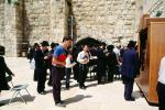 Western Wall, (Wailing Wall), Hassidic Jews Praying, Wilson's arch, tunnel, Jerusalem, RCTV04P06_10