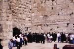 Western Wall, (Wailing Wall), Hassidic Jews Praying, Wilson's arch, tunnel, Jerusalem, RCTV04P06_12