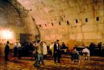 Hassidic Jews Praying at the Prayer Hall, Wilson's arch, tunnels, Jerusalem, RCTV04P06_15.2648