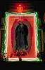 Mother Mary artwork, Neon Lights frame, Crown, Morelia, Michoacan, RCTV04P13_08.2649