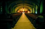 Inside a Church, Vanishing Point, Pew