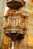 Pulpit, Cathedral, inside, interior, indoors, ornate, bar-relief, opulant