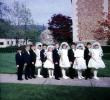 first holy communion, catholic, 1960s, girls, dresses, formal