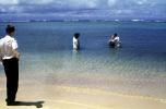 Baptism in the Ocean, Guam, 1940s