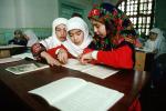 Muslim Girls Studying the Koran, Tashkent, RCTV11P15_19