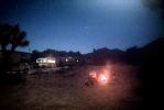 Campfire under the Stars, Joshua Tree National Monument, Twilight, Dusk, Dawn, RVCV01P03_12