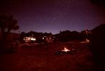 Campfire under the Stars, Joshua Tree National Monument, Twilight, Dusk, Dawn