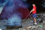 Tent, Campfire, Fire Pit, Smoke, Big Sur Camground, RVCV01P04_19