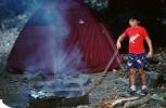 Tent, Campfire, Fire Pit, Smoke, Big Sur Camground, RVCV01P05_01
