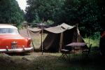 Buick Ninety Eight, 98, Oldsmobile, Car, Tent, Campsite, Indiana, 1953, 1950s, RVCV02P01_12