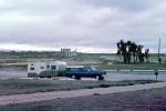 Mallard Camper Trailer, Pick Up Truck, Fort Laramie national Monument, Wyoming, September 1980