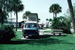Volkswagen Van, Camper, trailer park, picnic bench, RVCV02P07_14