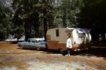 Vintage Shasta Trailer, Campsite, 1957 Plymouth Belvedere, car, fins, June 1962, 1960s, RVCV02P09_13