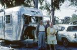 Streamline Countess aluminum trailer, Riverlawn Mobile Home & RV Park, Riverview, 1962 Ford Anglia, 1960s