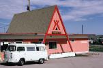 Koa Campground, Volkswagen Van, A-Frame Building, Cheyenne Wyoming, RVCV02P15_08