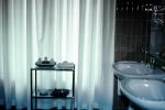 Sinks, curtain, bathroom, RVHV05P10_03