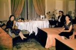 Hotel Room Party, food, coke bottles, beds, women, 1940s, RVHV05P15_10