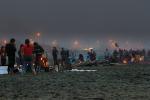 evening at Ocean-Beach in San Francisco, campfire, RVLD02_010