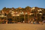 Houses on the Bluff, Sunset, Palm Trees, RVLD02_247